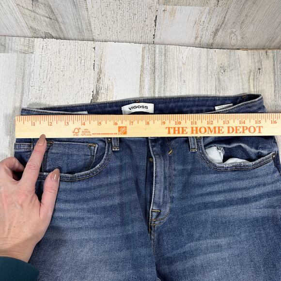 Vigoss “Marley” Straight Leg Jeans – Medium Wash Distressed – Size 31 – MSRP $74 - Picture 7 of 8